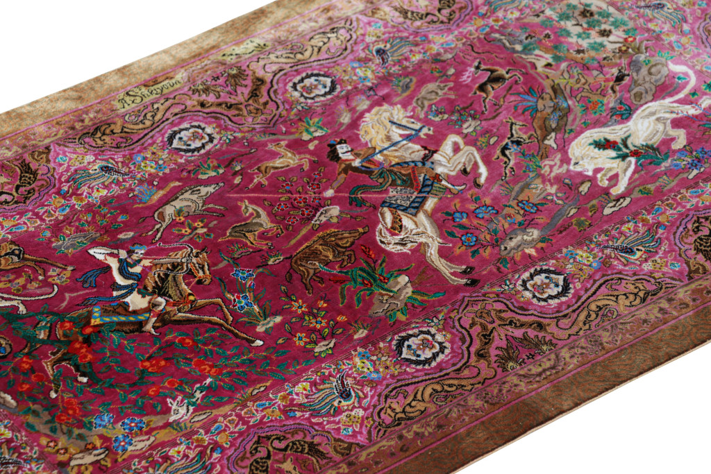 Hover image of Rug & Kilim’s Modern Classics Pictorial Rug in Red, Brown, Pink Tones