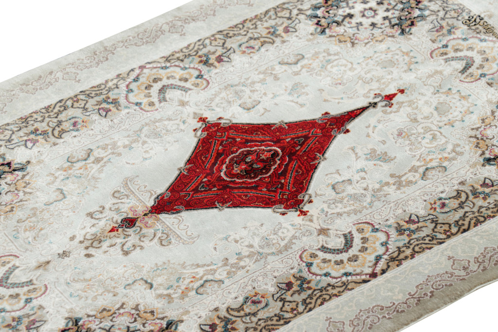Hover image of Rug & Kilim’s Modern Classics Rug with Red Medallion
