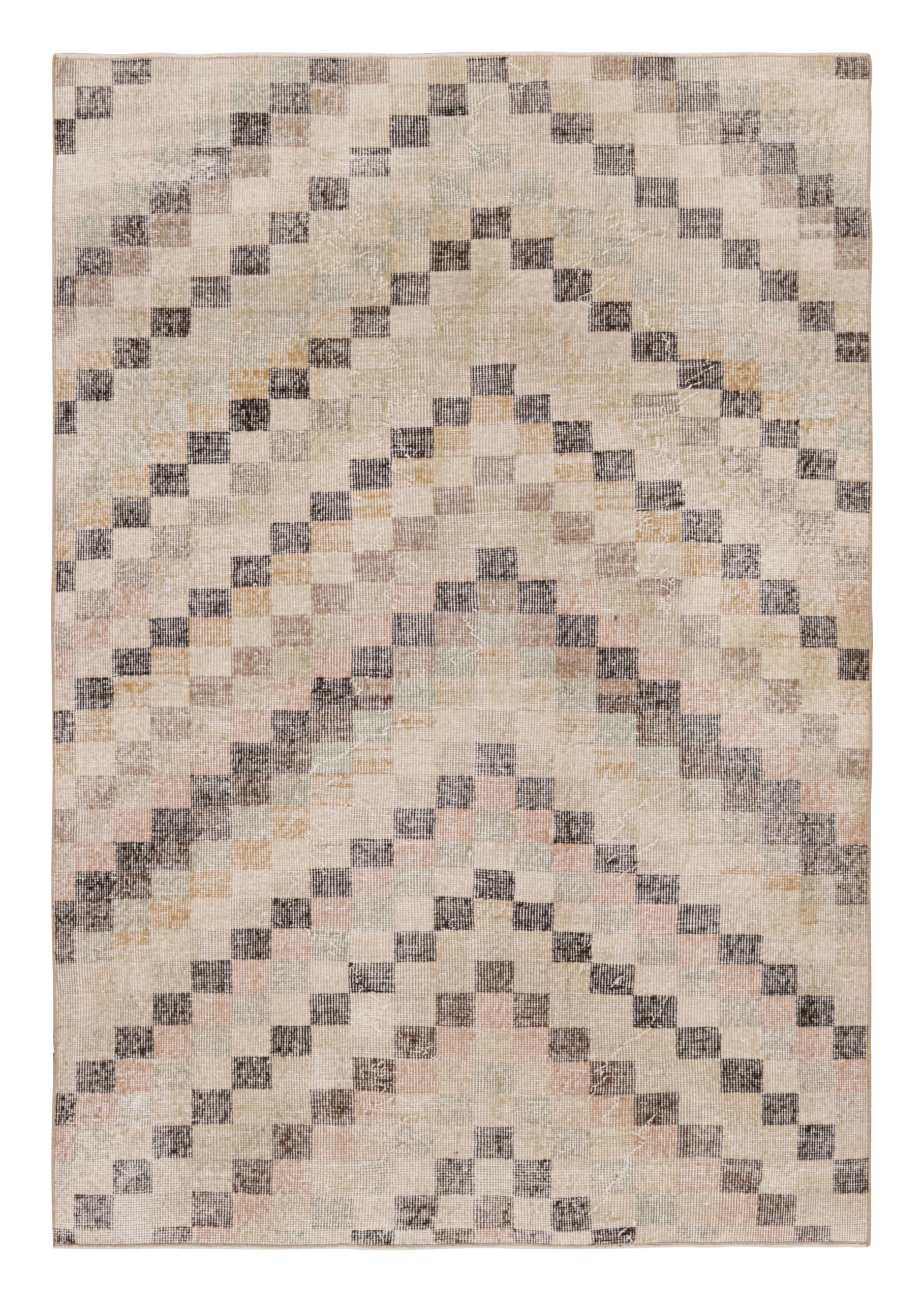 Vintage Zeki Müren Art Deco Rug