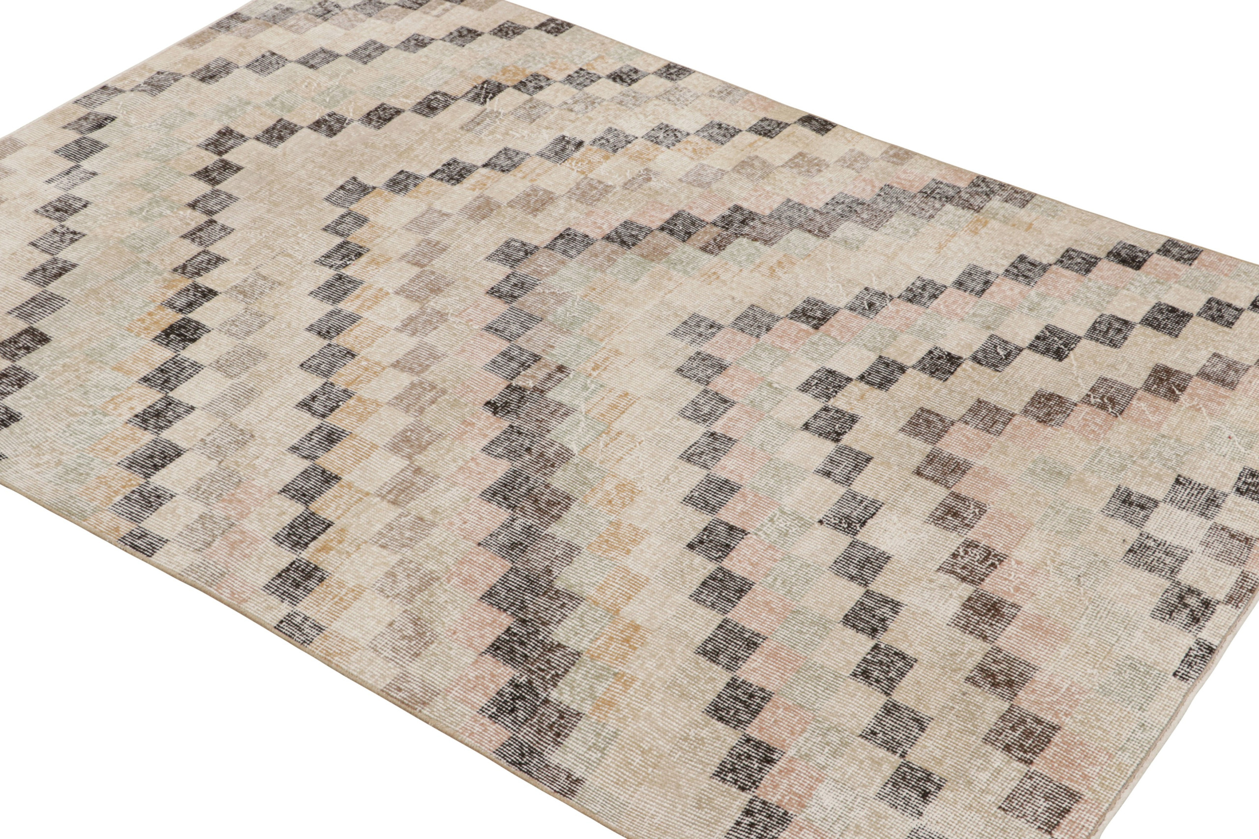 Vintage Zeki Müren Art Deco Rug