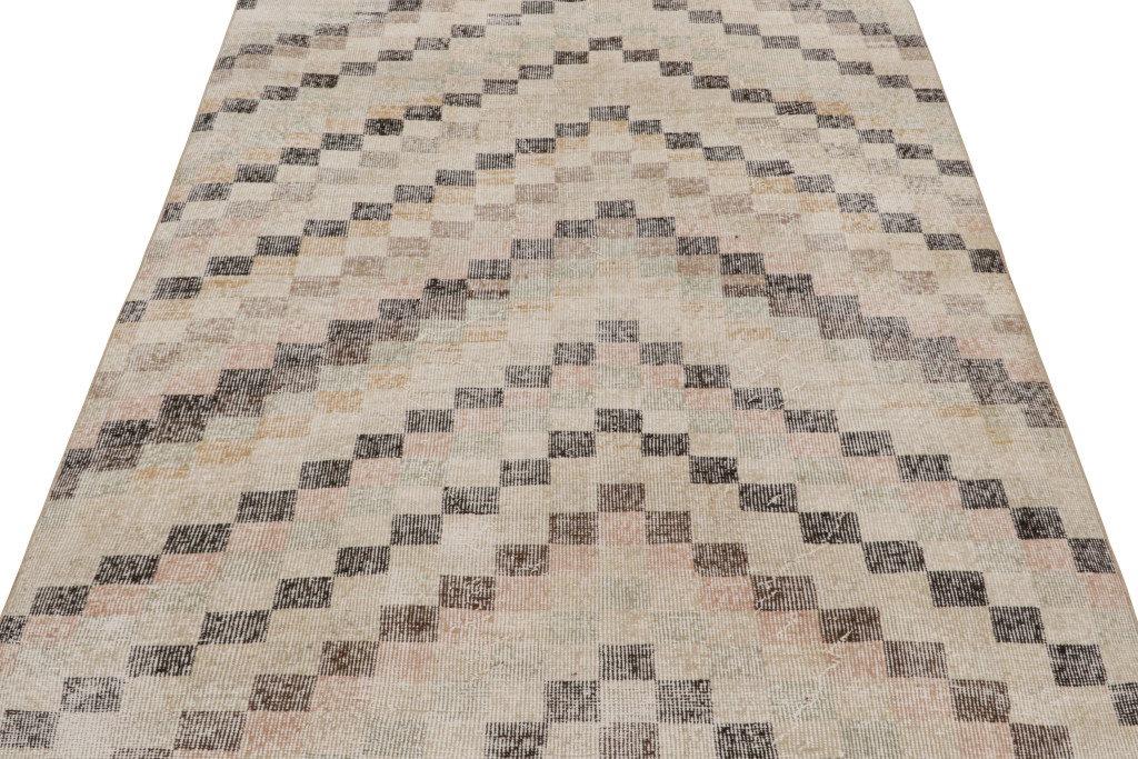 Vintage Zeki Müren Art Deco Rug