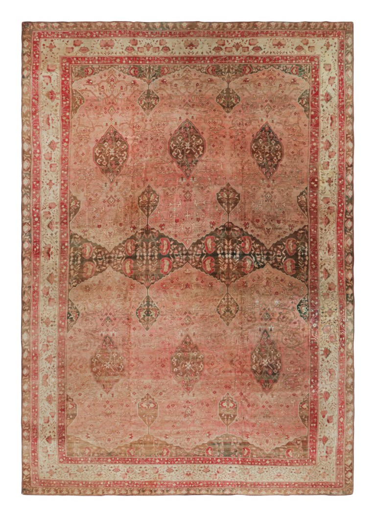 Antique Agra Floral Rug