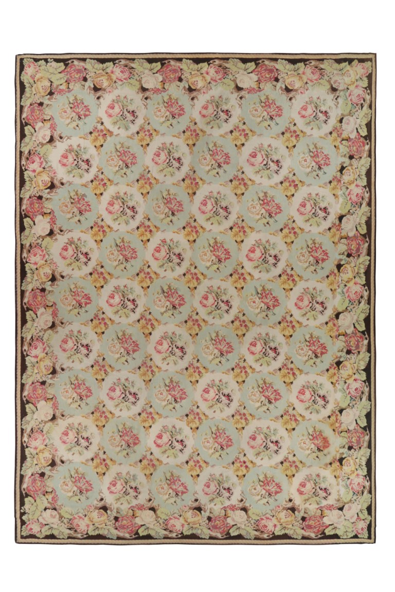 Antique Bessarabian Square Kilim