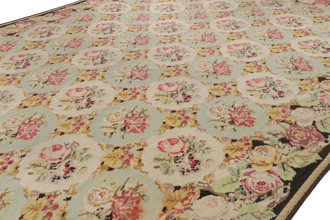 Antique Bessarabian Square Kilim