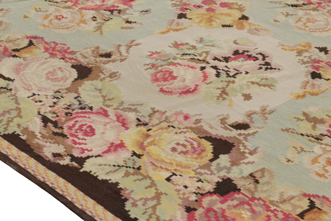 Antique Bessarabian Square Kilim