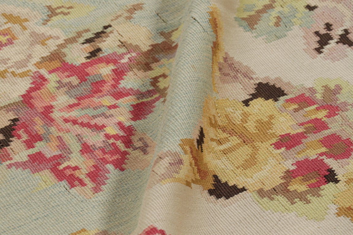 Antique Bessarabian Square Kilim