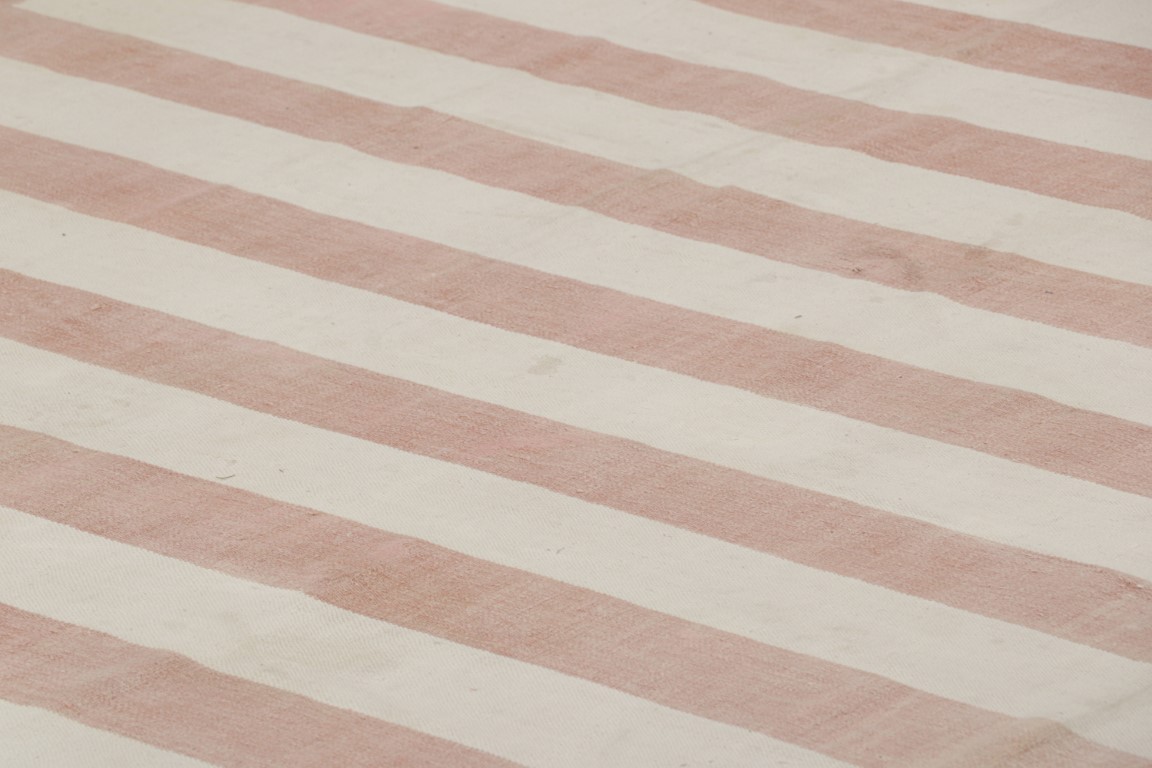 Contemporary Dhurrie Striped Rug