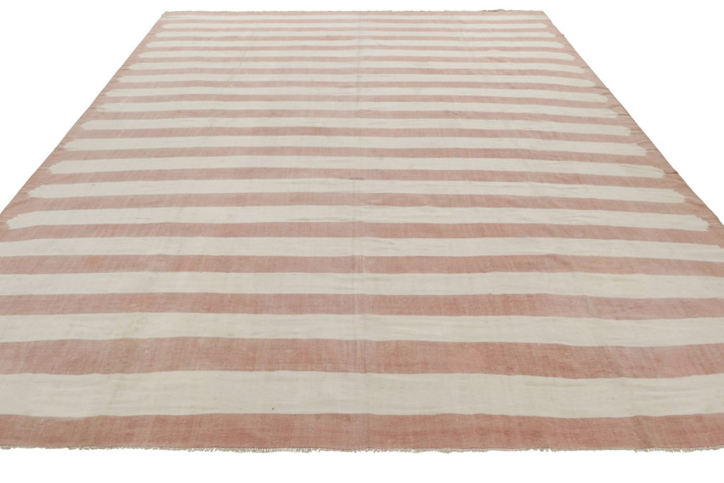 Contemporary Dhurrie Striped Rug