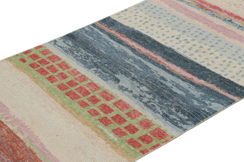 Contemporary Abstract Runner Rug