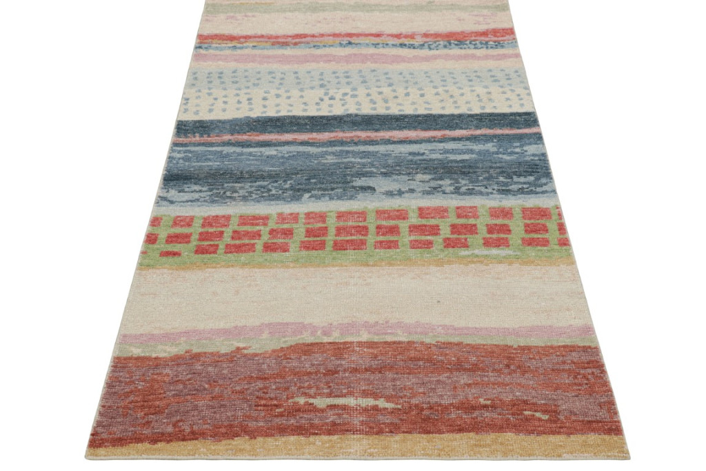 Contemporary Abstract Runner Rug