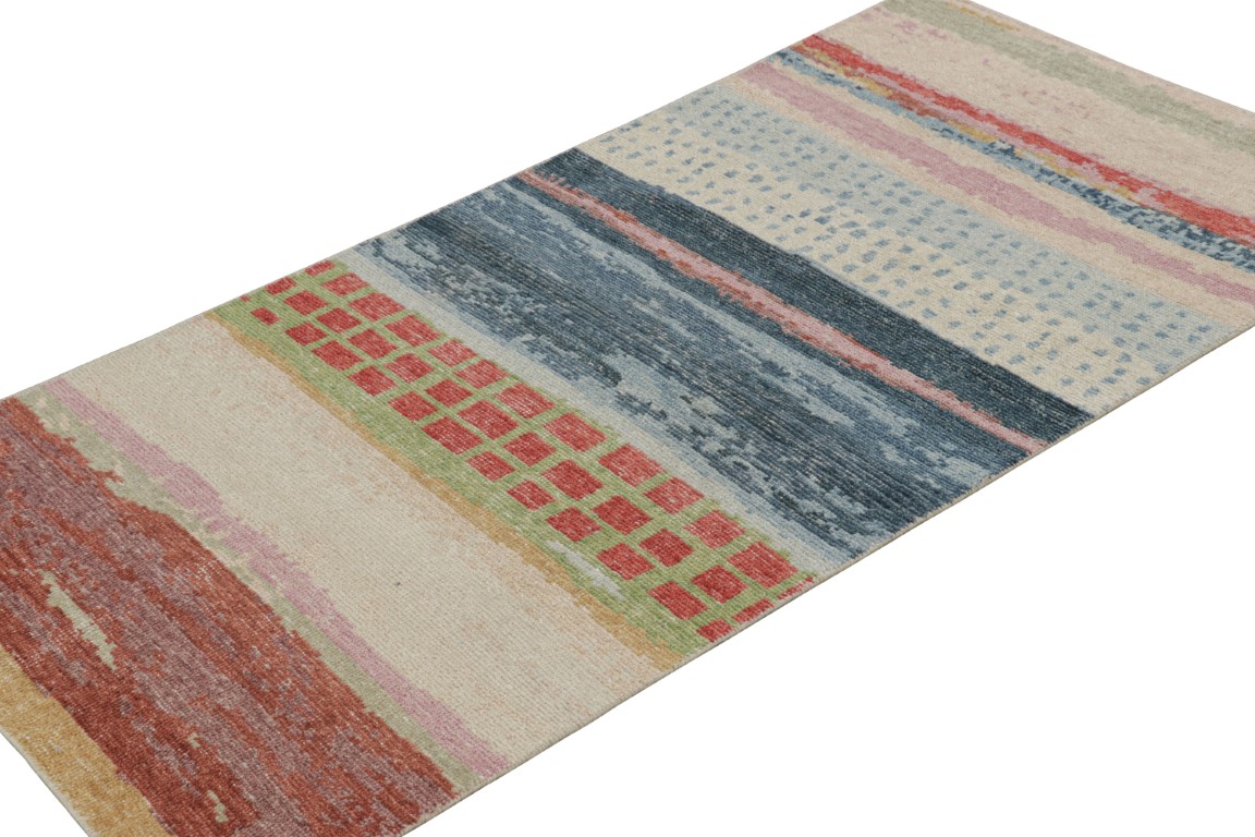 Contemporary Abstract Runner Rug