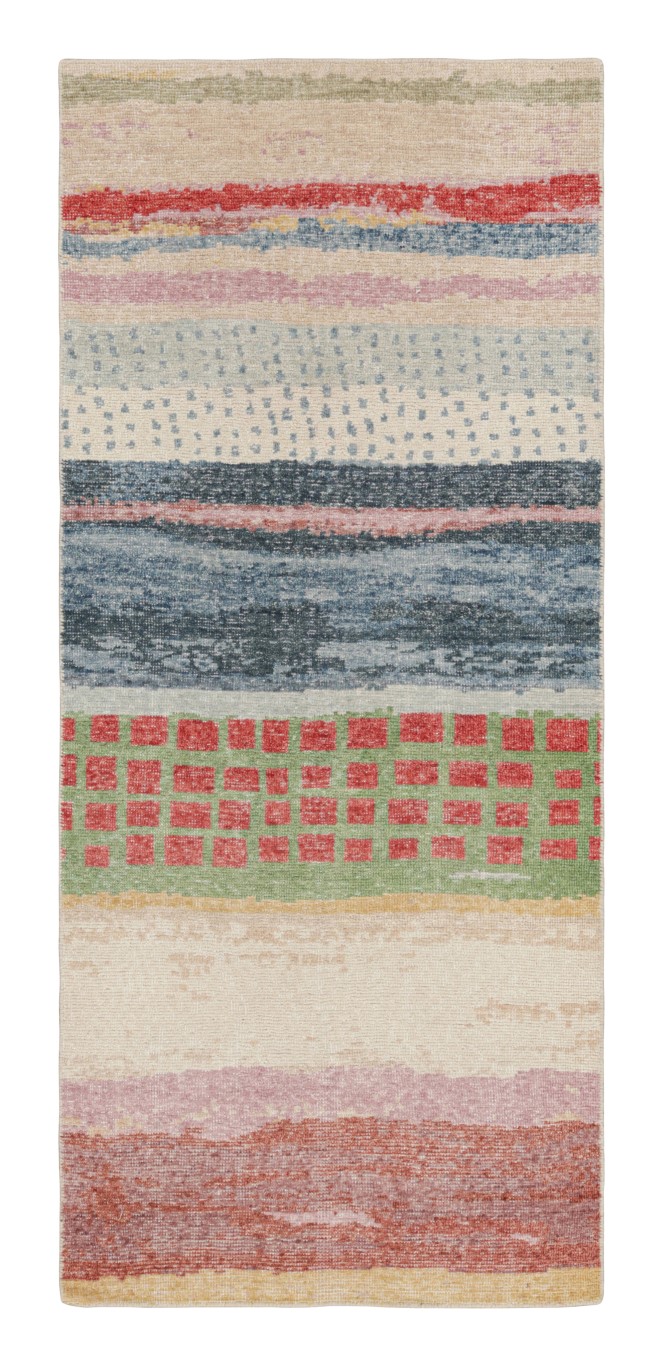 Contemporary Abstract Runner Rug
