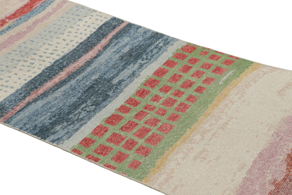 Contemporary Abstract Runner Rug