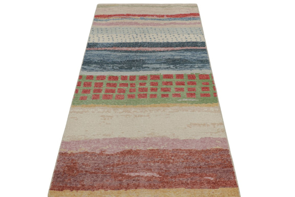 Contemporary Abstract Runner Rug