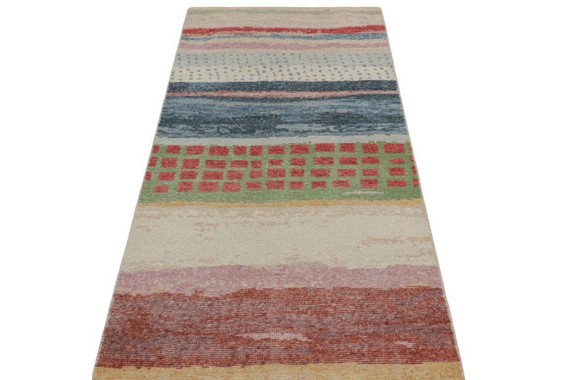 Contemporary Abstract Runner Rug