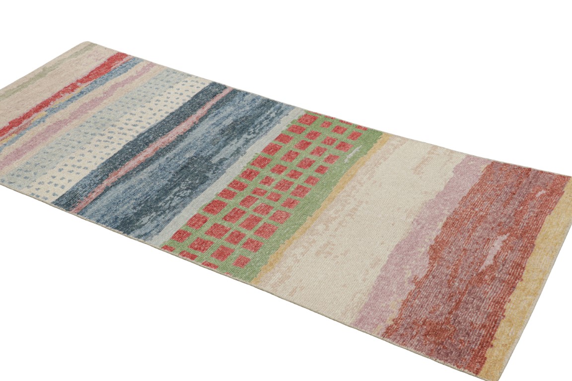 Contemporary Abstract Runner Rug
