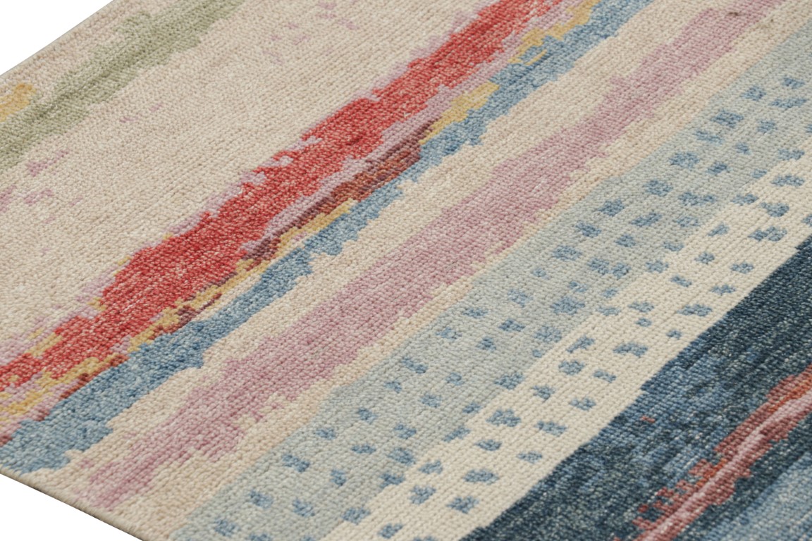 Contemporary Abstract Runner Rug