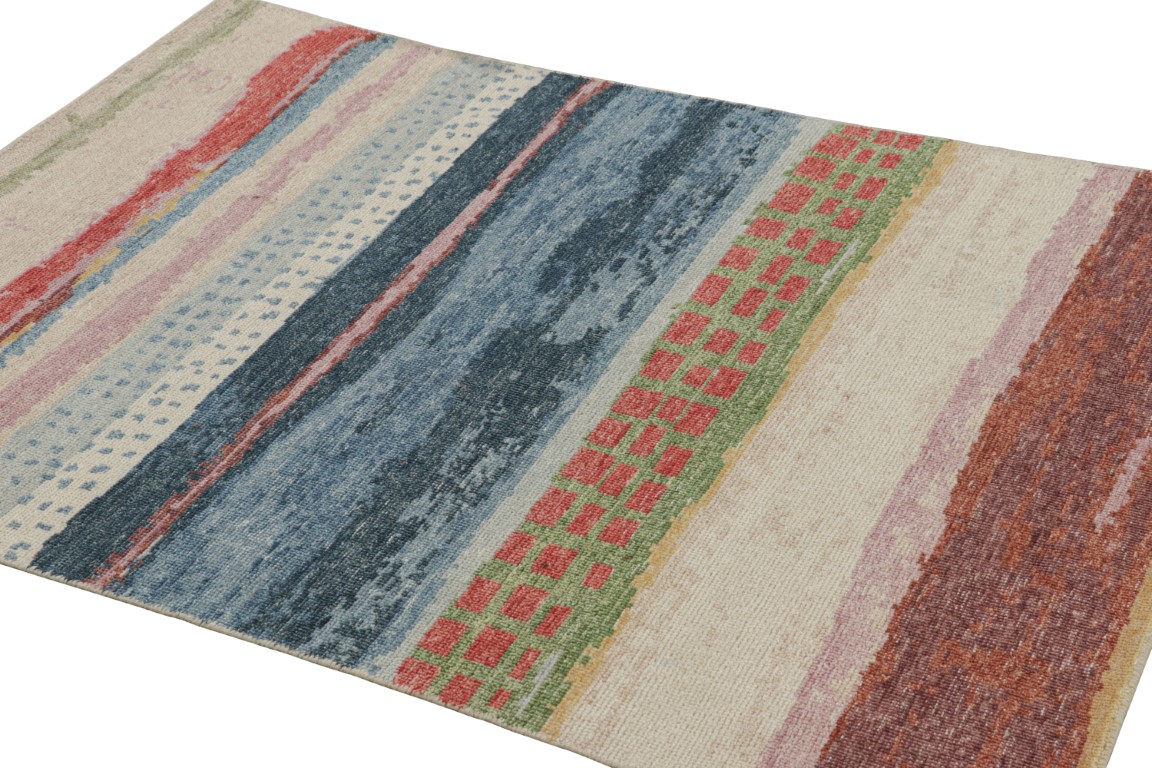 Contemporary Abstract Runner Rug