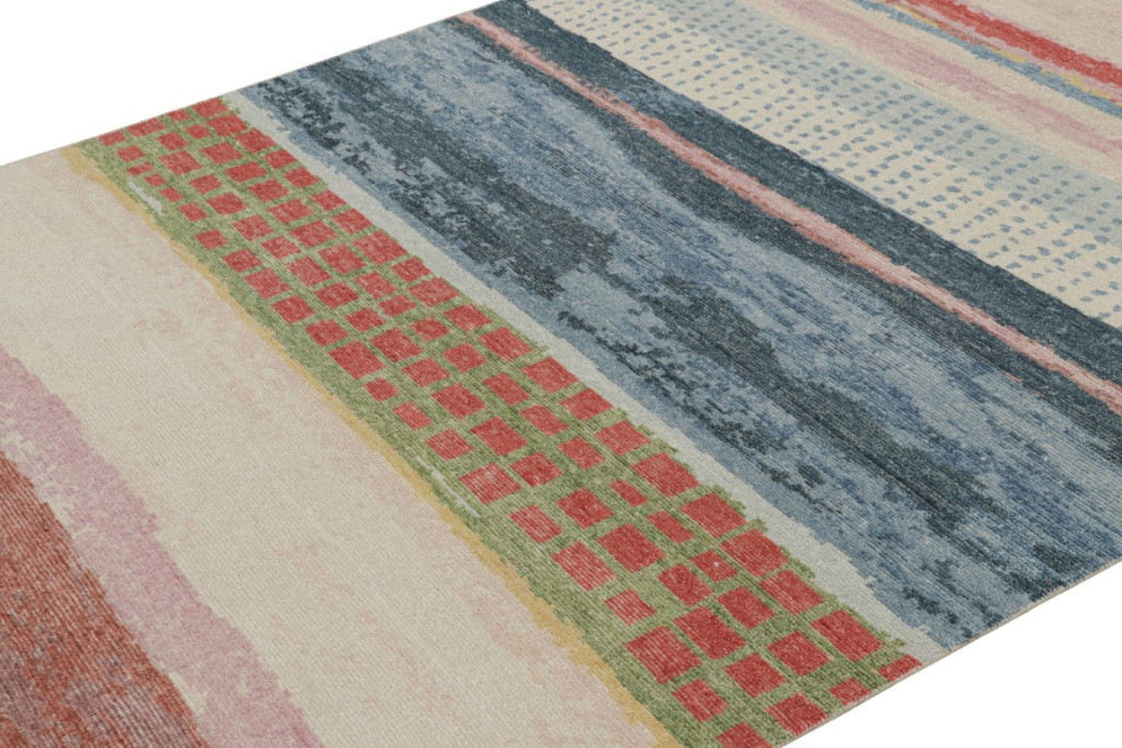 Contemporary Abstract Runner Rug