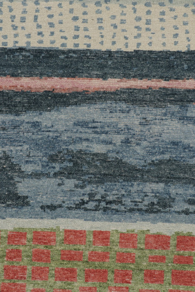 Contemporary Abstract Runner Rug