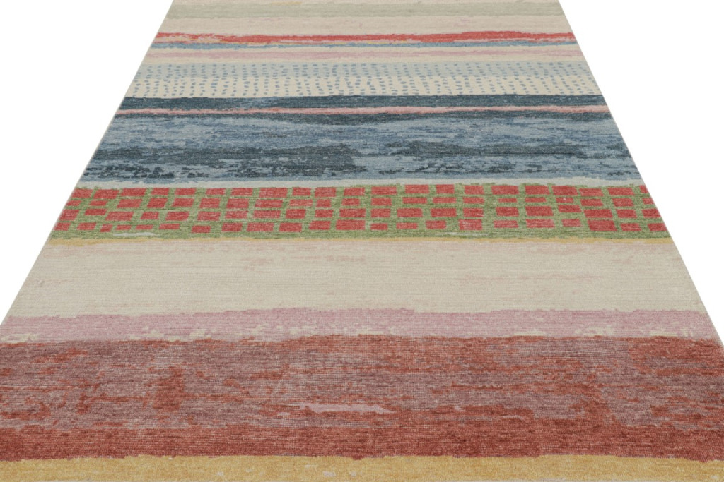 Contemporary Abstract Runner Rug