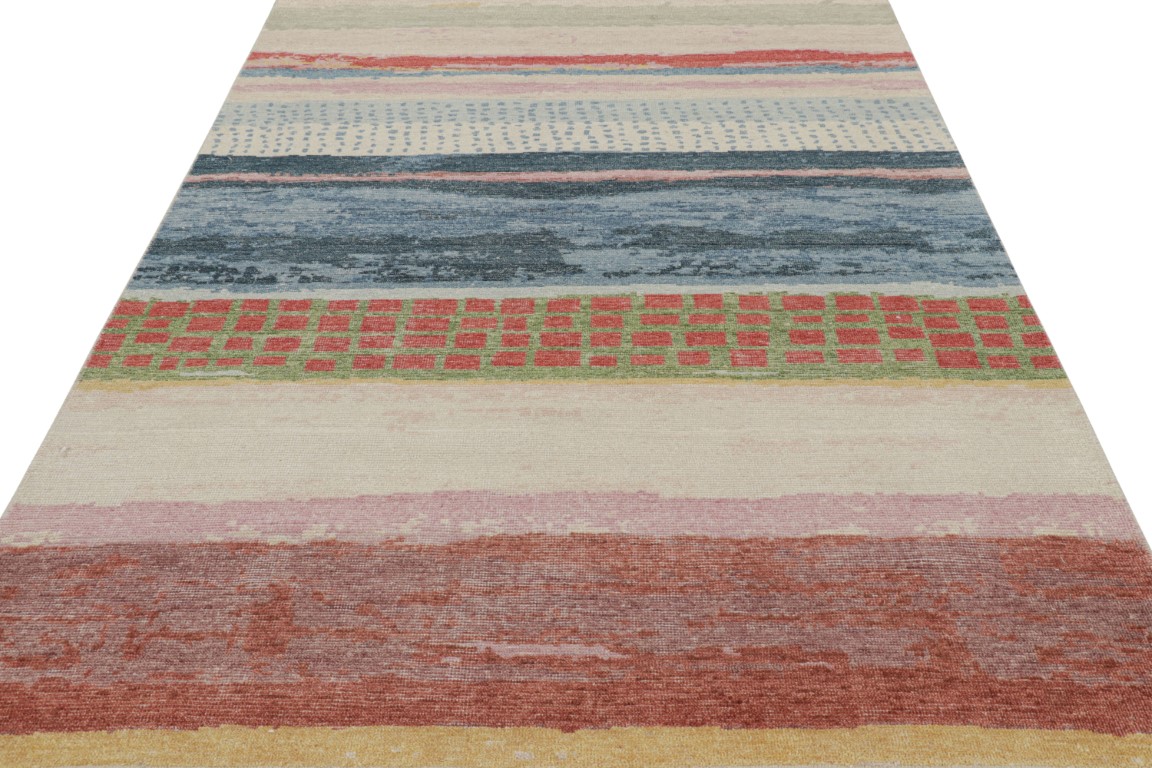 Contemporary Abstract Runner Rug
