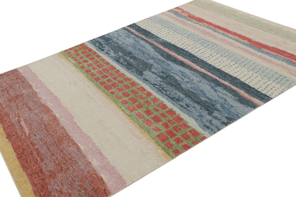 Contemporary Abstract Runner Rug