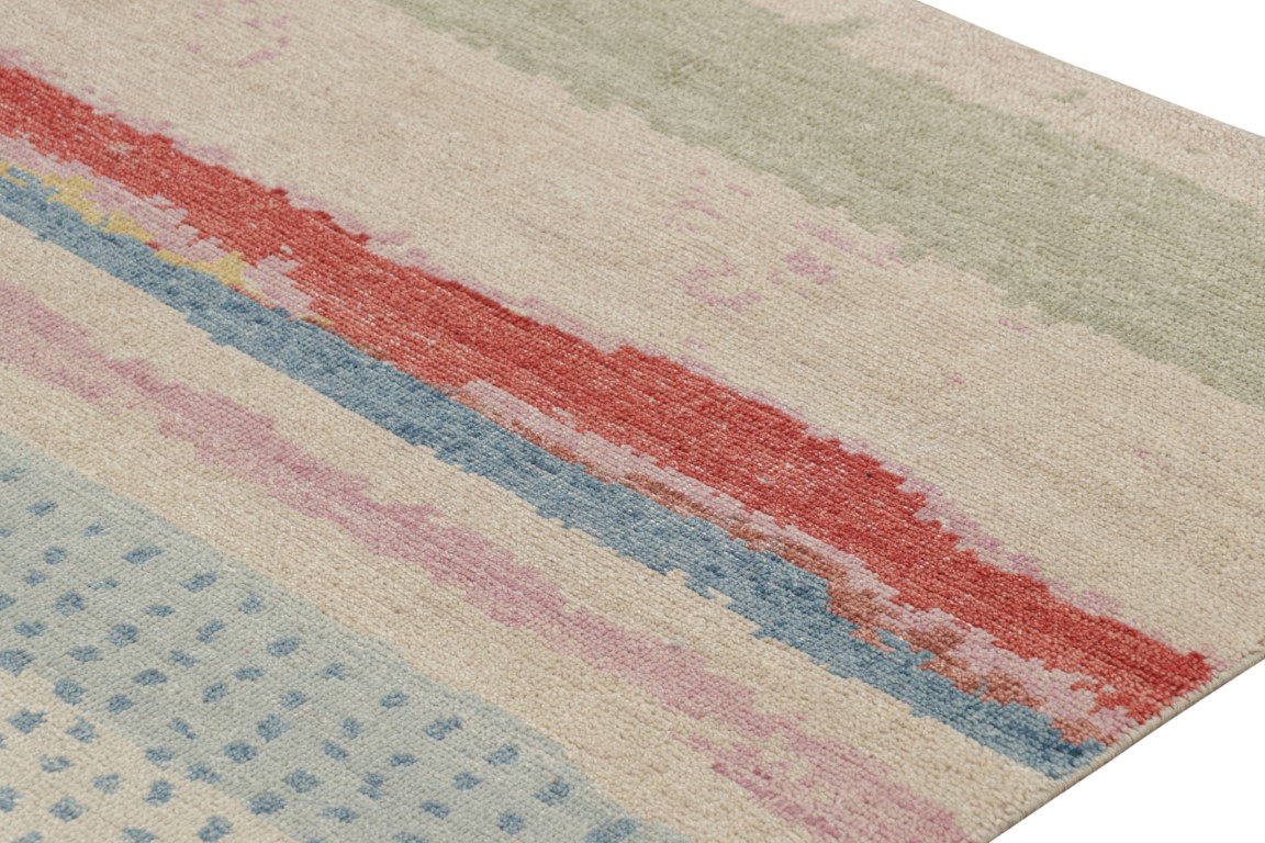 Contemporary Abstract Runner Rug