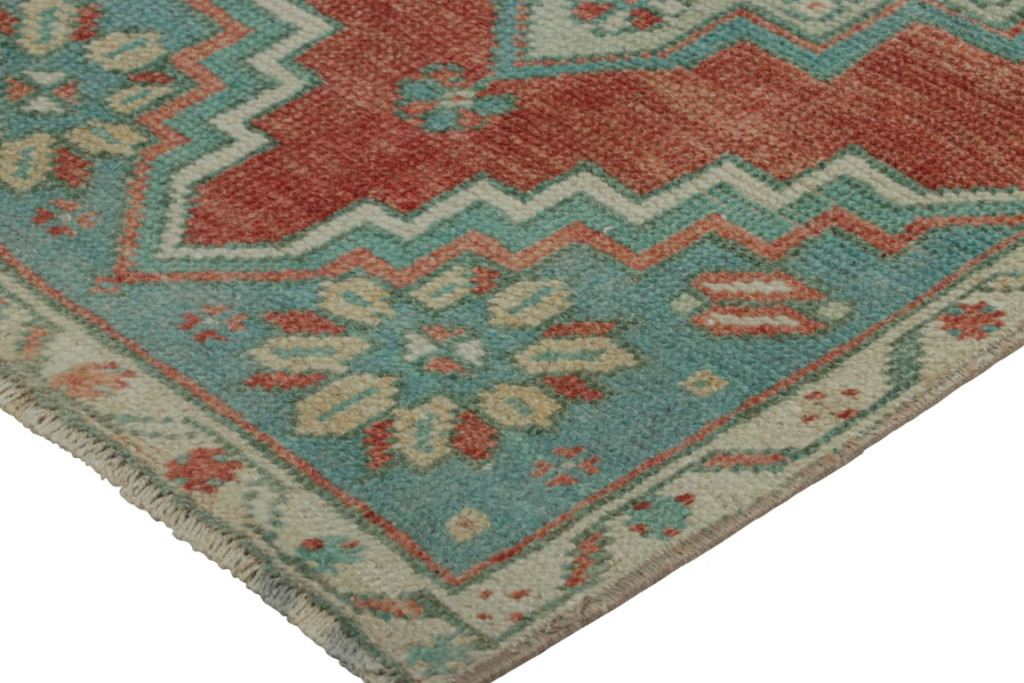 Vintage Turkish Floral Rug
