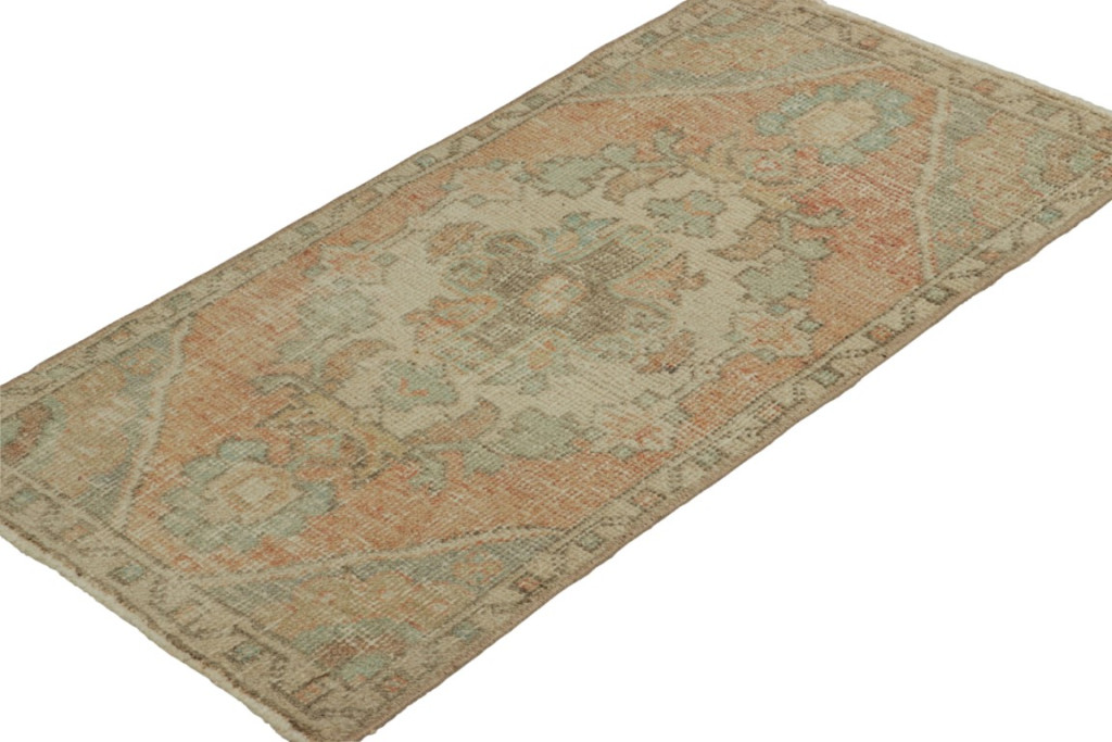 Vintage Turkish Floral Rug