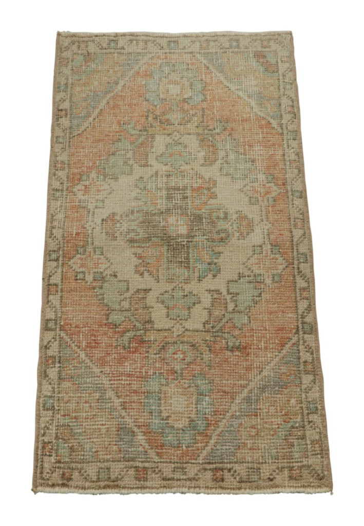 Vintage Turkish Floral Rug