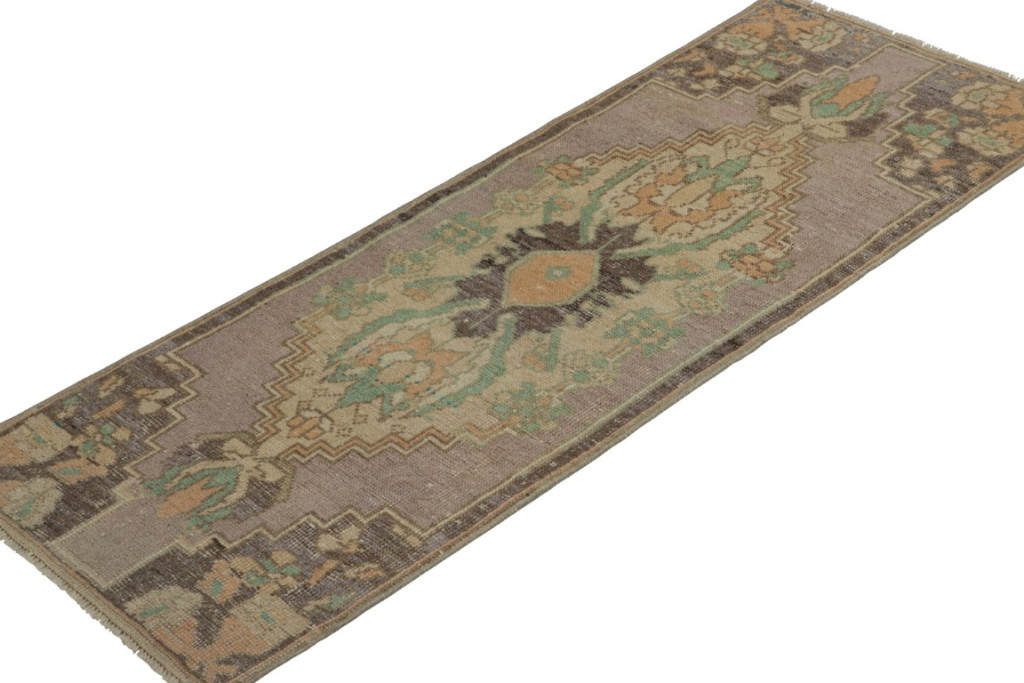 Vintage Turkish Floral Rug