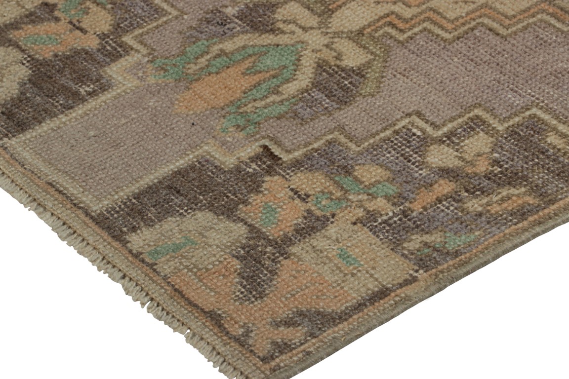 Vintage Turkish Floral Rug