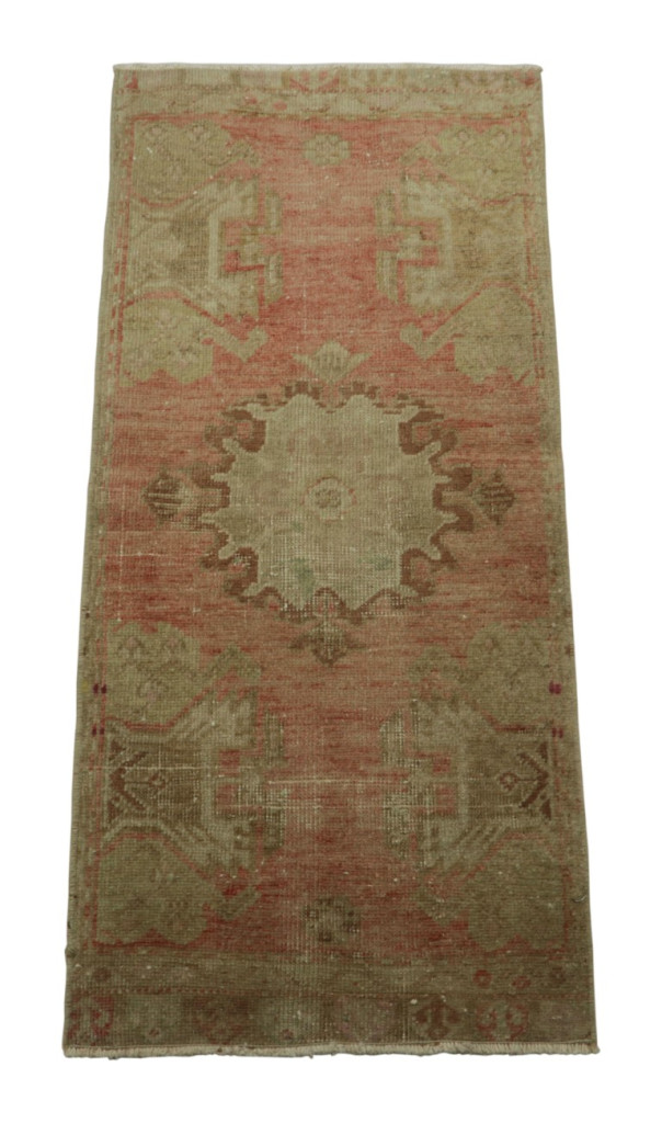 Vintage Turkish Floral Rug
