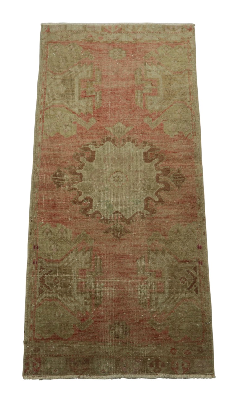 Vintage Turkish Floral Rug