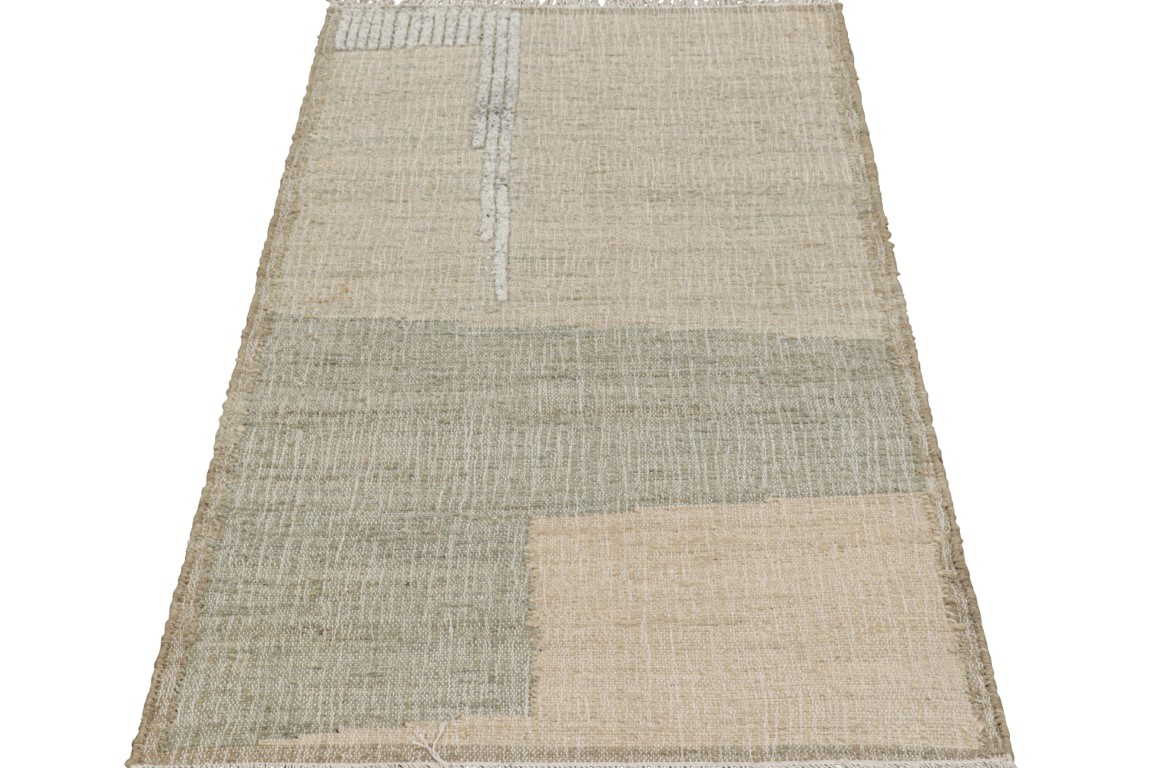 Modern Abstract Flatweave Rug