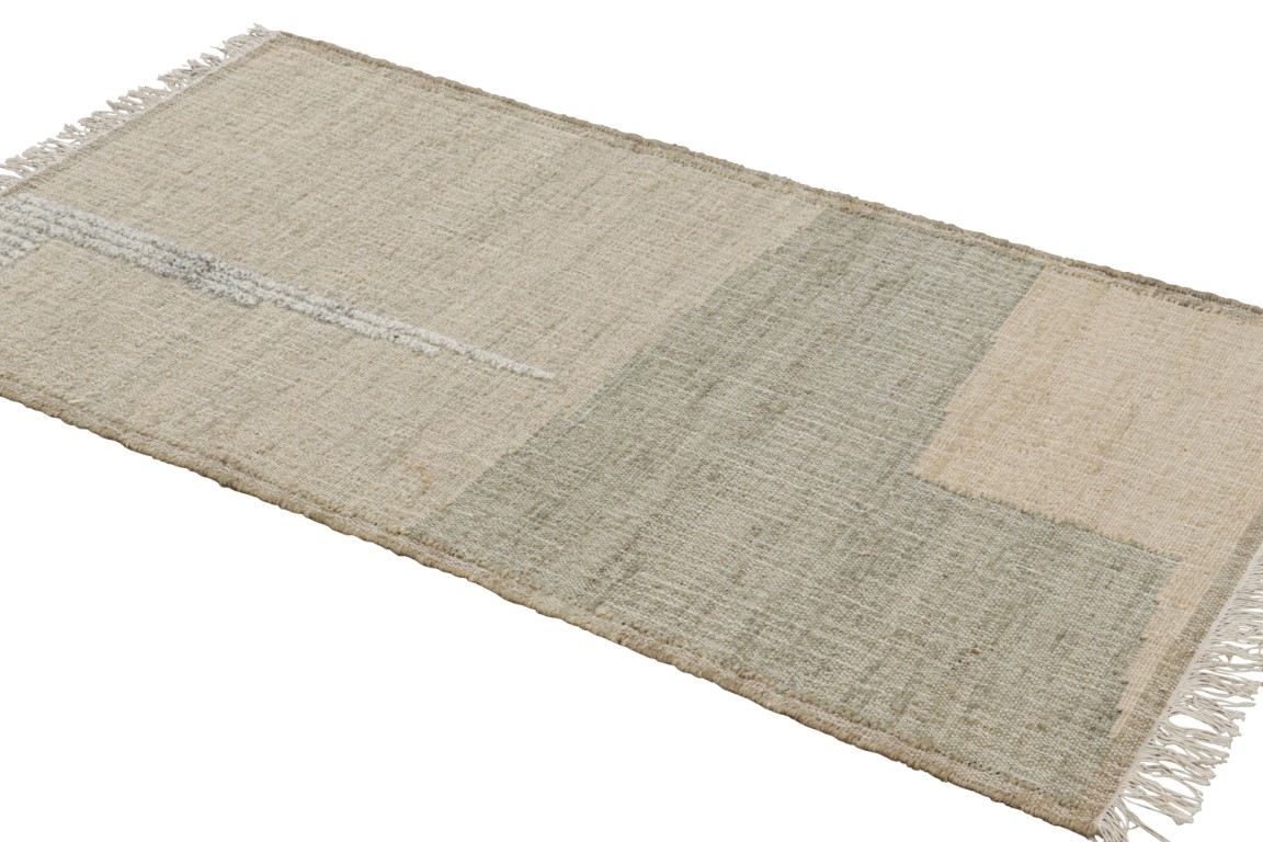 Modern Abstract Flatweave Rug