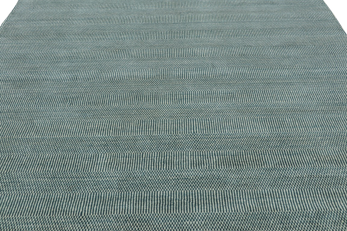Modern Striped Geometric Rug