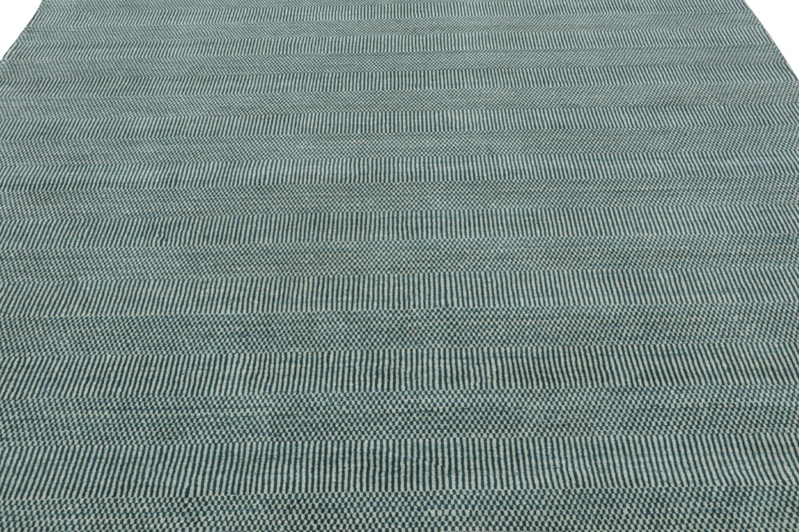 Modern Striped Geometric Rug
