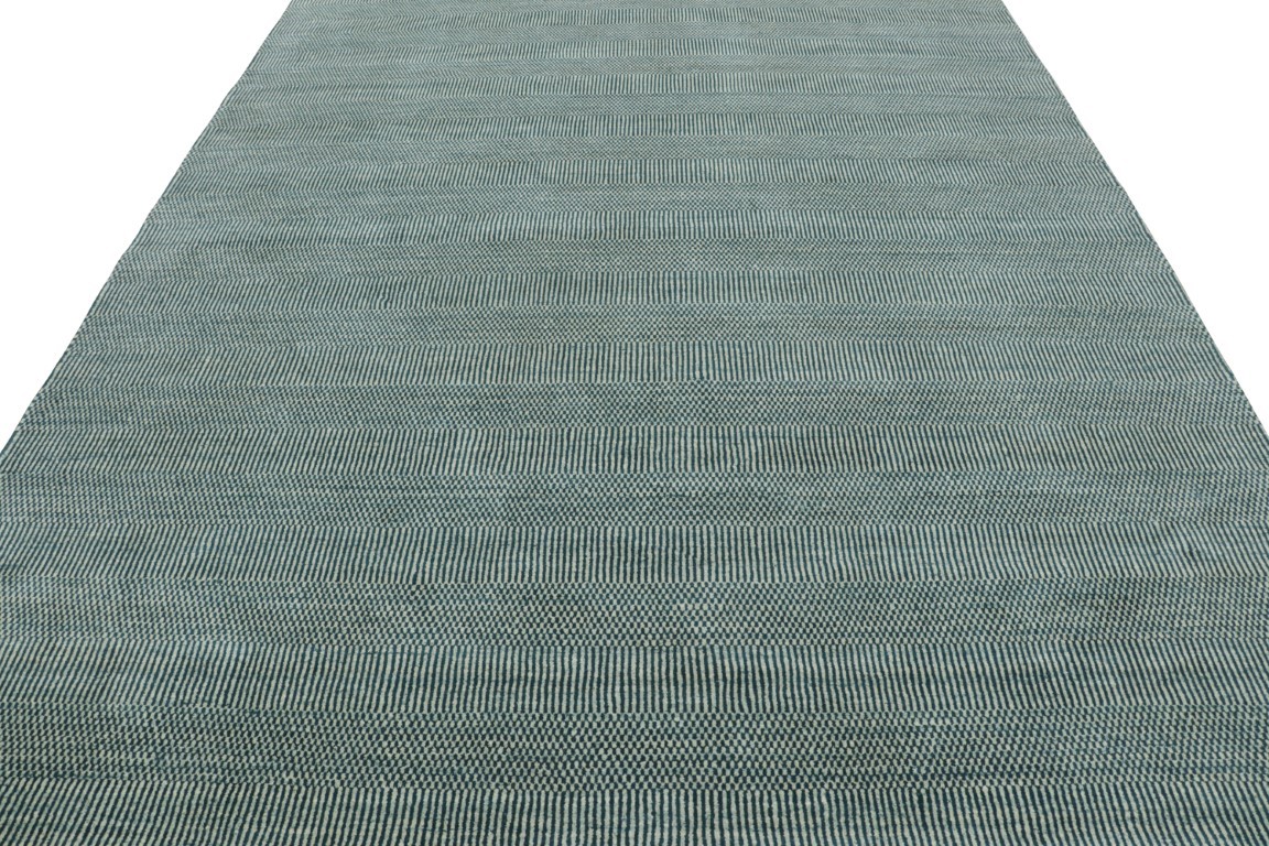 Modern Striped Geometric Rug