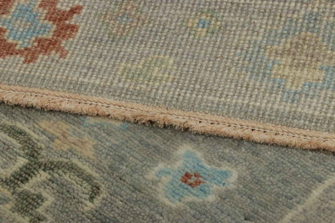 Modern Oushak Floral Rug