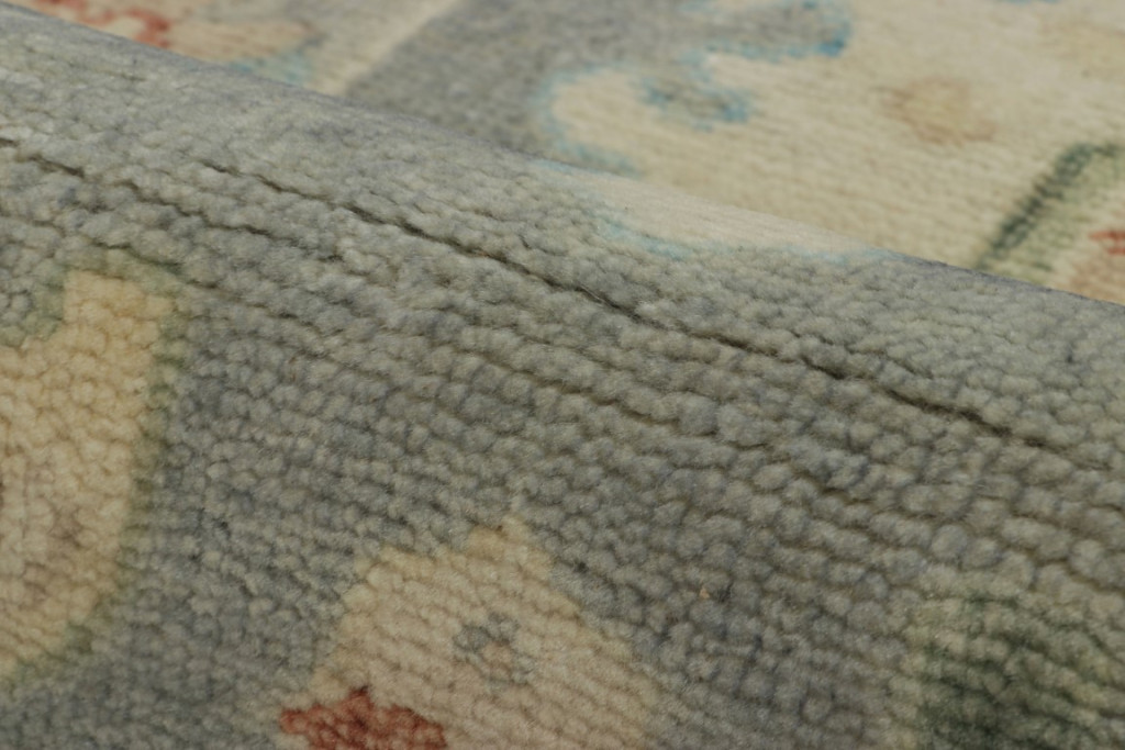 Modern Oushak Floral Rug