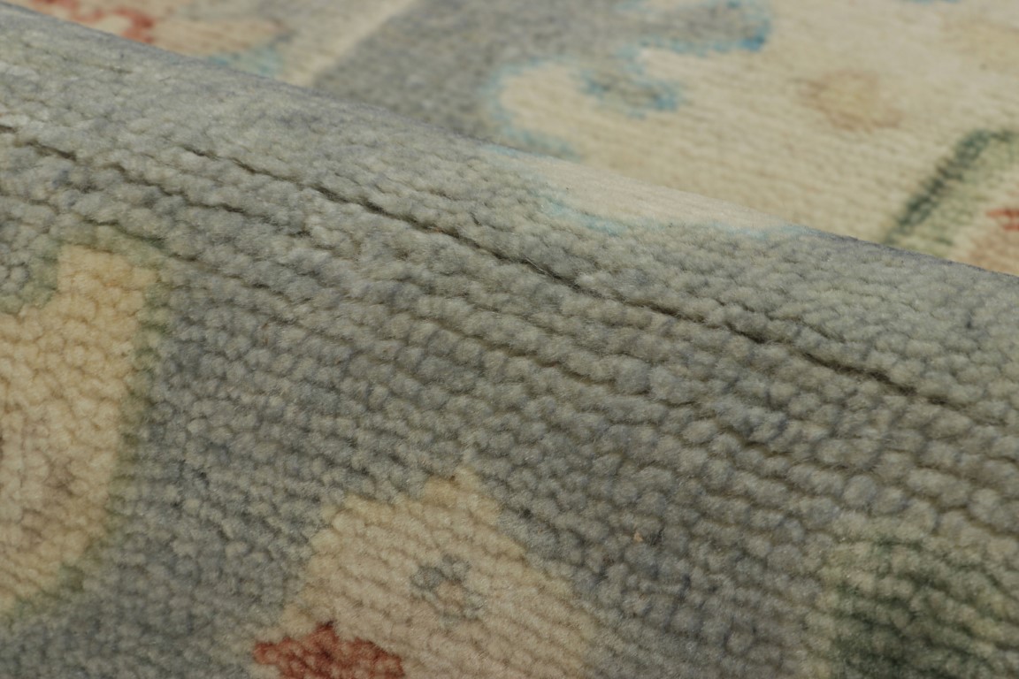 Modern Oushak Floral Rug