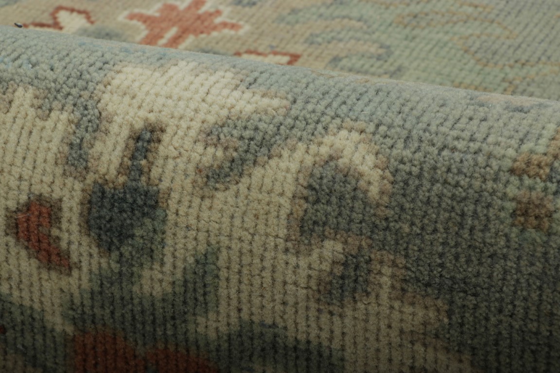 Modern Oushak Floral Rug