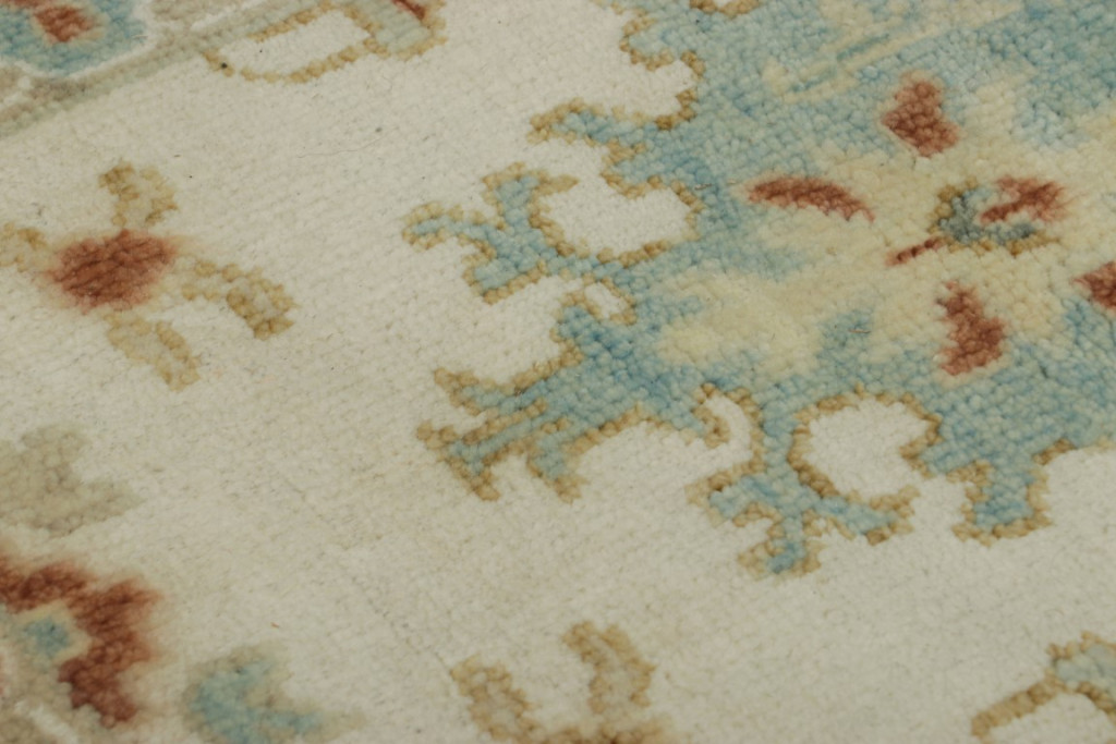 Hover image of Rug & Kilim’s Oushak Rug in Beige-Cream with Medallion and Florals