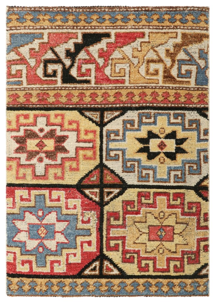 Caucasian Shirvan Geometric Rug