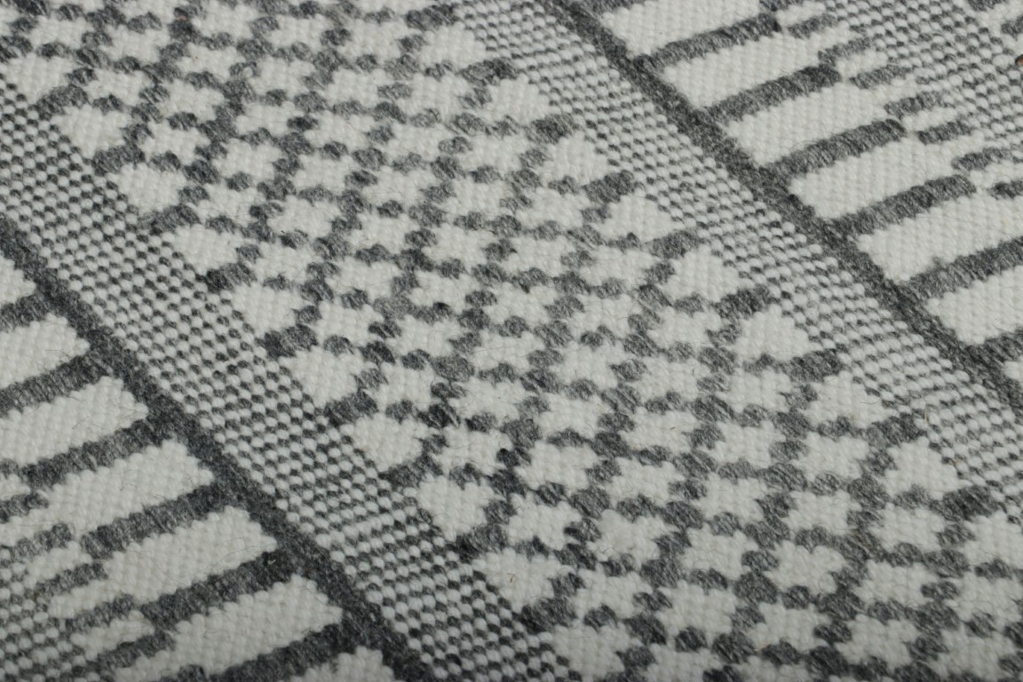Contemporary Dhurrie Striped Rug