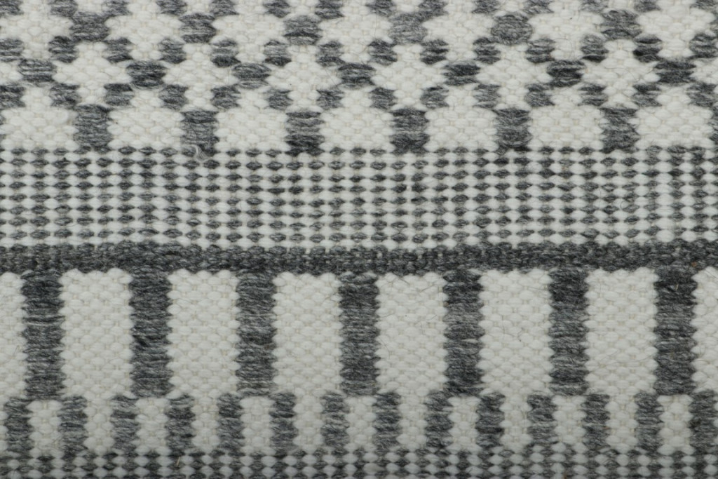 Contemporary Dhurrie Striped Rug