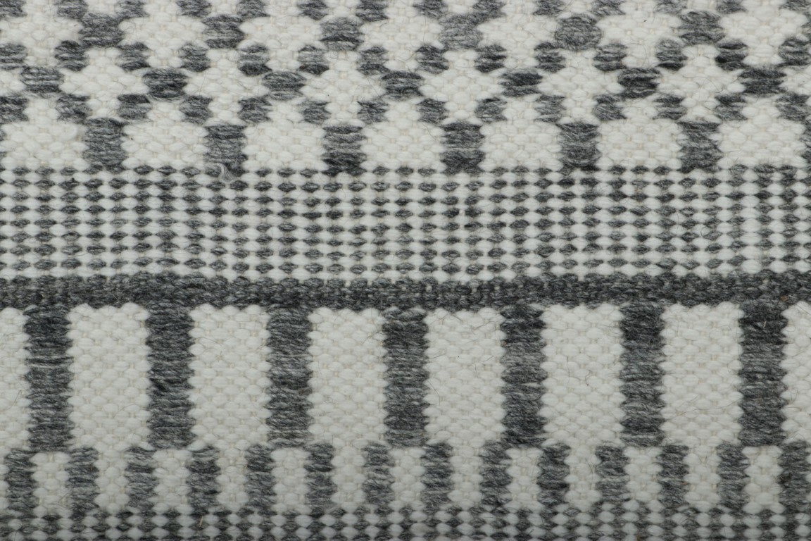 Contemporary Dhurrie Striped Rug
