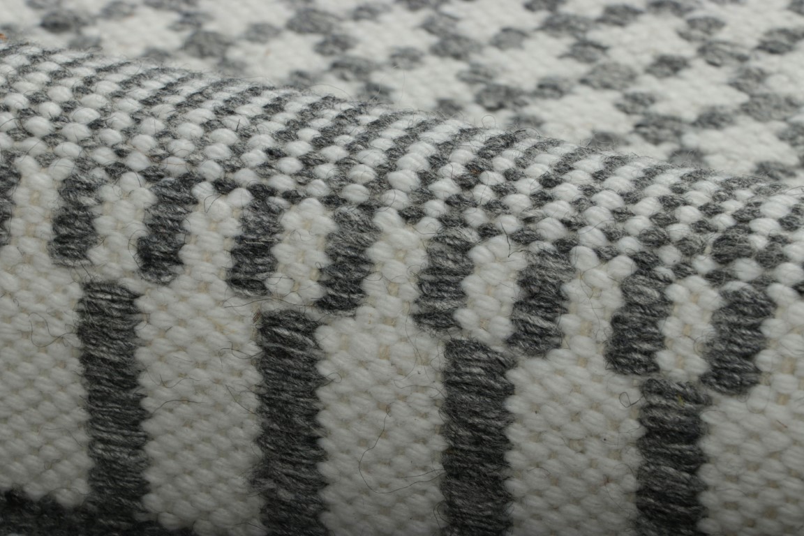 Contemporary Dhurrie Striped Rug